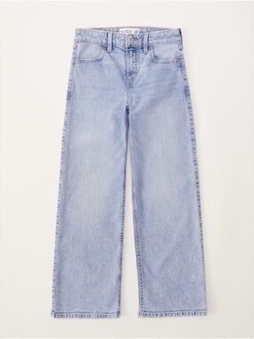 ABERCROMBIE KIDS Girls’ High Rise Wide Leg Jeans